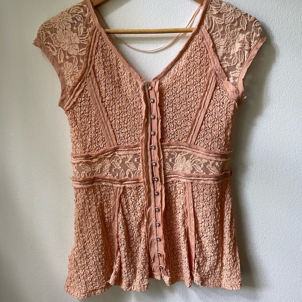 Free People Lace Top